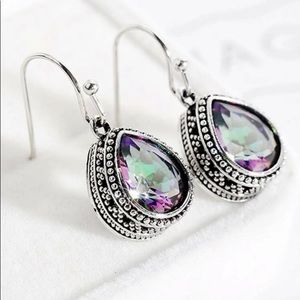 🆕 Mystic Topaz Earrings… Multicolor Reflective Shine!!! NEW w/Tags!!!